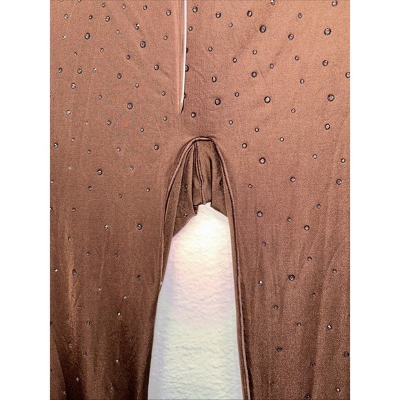 Skims x Swarovski Jelly Sheer Crystal High Waisted Leggings Cocoa L NEW Stretch - Picture 5 of 9